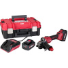 Set Worcraft XCUBE003 Toolbox, brúska 125mm, 2x 4.0 Ah akumulátor, 1x nabíjačka, uhlová Set Worcraft XCUBE003 Toolbox, brúska 125mm, 2x 4.0 Ah akumulátor, 1x nabíjačka, uhlová