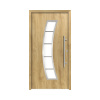 Hliníkovo-oceľové vchodové dvere bezpečnostné Hermes RC2 110 x 210 cm P dub prírodný Hliníkovo-oceľové vchodové dvere bezpečnostné Hermes RC2 110 x 210 cm P dub prírodný
