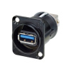 Reverzná USB-priechodka 2.0 zásuvka, vstavateľná NAUSB3-B priechodka NAUSB3-B Neutrik Množstvo: 1 ks; NAUSB3-B Reverzná USB-priechodka 2.0 zásuvka, vstavateľná NAUSB3-B priechodka NAUSB3-B Neutrik Množstvo: 1 ks; NAUSB3-B