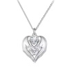 GRACE Silver Jewellery Stříbrný náhrdelník Objetí života - stříbro 925/1000, srdce NH-SCN497/105 Stříbrná 45 cm + 5 cm (prodloužení) GRACE Silver Jewellery Stříbrný náhrdelník Objetí života - stříbro 925/1000, srdce NH-SCN497/105 Stříbrná 45 cm + 5 cm (prodloužení)