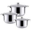 Haus Roland Rozsdamentes edénykészlet, 6 részes, nagyobb, fényes Haus Roland Haus Roland Rozsdamentes edénykészlet, 6 részes, nagyobb, fényes Haus Roland