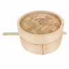 Naparovací hrniec - Trvanlivý bambusový košík Drdol v pare (Naparovací hrniec - Trvanlivý bambusový košík Drdol v pare)