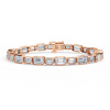Dámsky tenisový náramok DF 6511 z ružového zlata, s laboratórnymi diamantmi, veľkosť S Dámsky tenisový náramok DF 6511 z ružového zlata, s laboratórnymi diamantmi, veľkosť S