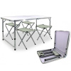 Aldotrade Kempingový skladací set, stůl + 4křesla, 120 x 60 x 70 cm Aldotrade Kempingový skladací set, stůl + 4křesla, 120 x 60 x 70 cm