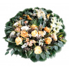 Luxusný smútočný veniec borovicový exclusive peonie pivonky, kaly, ruže, gladioly a doplnky Ø 95cm Luxusný smútočný veniec borovicový exclusive peonie pivonky, kaly, ruže, gladioly a doplnky Ø 95cm