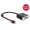 Delock Adaptér mini Displayport 1.2 samec > HDMI samice 4K 60 Hz aktivní 62735 Delock Adaptér mini Displayport 1.2 samec > HDMI samice 4K 60 Hz aktivní 62735