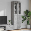 vidaXL Highboard Sivý Sonoma 60 x 35 x 182 cm Kompozitné drevo vidaXL Highboard Sivý Sonoma 60 x 35 x 182 cm Kompozitné drevo