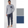 Panské pyžamo Karelpiu KF5125 4XL Sivá Panské pyžamo Karelpiu KF5125 4XL Sivá