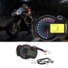 Motocyklový digitálny rýchlomer Multifunkčný merač s nastavením podsvietenia Motocyklový digitálny rýchlomer Multifunkčný merač s nastavením podsvietenia