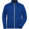 James & Nicholson Mikina JN 898 Solid na zip, pletená, fleecová, pánská COT020898x0203-dark royal L Melír modrá královská tmavá/navy James & Nicholson Mikina JN 898 Solid na zip, pletená, fleecová, pánská COT020898x0203-dark royal L Melír modrá královská tmavá/navy
