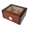 Stolový humidor presklený červenohnedý 25 D Stolový humidor presklený červenohnedý 25 D