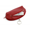 Červená kožená dvouzipová klíčenka 619-0367-31 Červená kožená dvouzipová klíčenka 619-0367-31