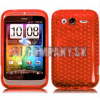 Silikónový obal HTC Wildfire S – Diamond – oranžová Silikónový obal HTC Wildfire S – Diamond – oranžová