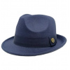 Pánsky fedora klobúk tmavomodrý – reprezentatívny plstený model (Pánsky fedora klobúk tmavomodrý – reprezentatívny plstený model) Pánsky fedora klobúk tmavomodrý – reprezentatívny plstený model (Pánsky fedora klobúk tmavomodrý – reprezentatívny plstený model)