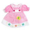 Bigjigs Toys Ružové kockované šaty s podbradníkom pre bábiku 34 cm Bigjigs Toys Bigjigs Toys Ružové kockované šaty s podbradníkom pre bábiku 34 cm Bigjigs Toys