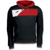 Joma Mikina CREW II HOODED BLACK-RED Veľkosť: 6XS Joma Mikina CREW II HOODED BLACK-RED Veľkosť: 6XS