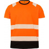 RESULT R 502X / Unisex reflexné tričko - fluorescent orange/black S/M RESULT R 502X / Unisex reflexné tričko - fluorescent orange/black S/M