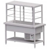 STALGAST Centrálny stôl s chladiacou vitrínou 570 l, 1570x750x1680 mm | STALGAST, ST114151 STALGAST Centrálny stôl s chladiacou vitrínou 570 l, 1570x750x1680 mm | STALGAST, ST114151