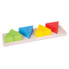 Bigjigs Toys Vkladacie puzzle zlomky trojuholníky Bigjigs Toys Vkladacie puzzle zlomky trojuholníky