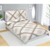 Bellatex Saténové povlečení Kostka béžová , 140 x220 cm, 70 x 90 cm, 140 x 220 cm, 70 x 90 cm Bellatex Saténové povlečení Kostka béžová , 140 x220 cm, 70 x 90 cm, 140 x 220 cm, 70 x 90 cm