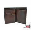 Kožená RFID peňaženka v tmavo hnedej farbe č.8560 Kožená RFID peňaženka v tmavo hnedej farbe č.8560
