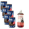 Brit Premium by Nature Beef with Tripes 6x400 g & LAB V Lososový olej pre psy a mačky 1000ml Brit Premium by Nature Beef with Tripes 6x400 g & LAB V Lososový olej pre psy a mačky 1000ml