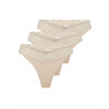 3PACK dámske tangá ONLY béžové (15340169-Peach Taffy) M 3PACK dámske tangá ONLY béžové (15340169-Peach Taffy) M