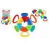 Teddies Hrkálka/Hryzátko/Flexi krúžok plast/silikón 15cm na karte Teddies Hrkálka/Hryzátko/Flexi krúžok plast/silikón 15cm na karte