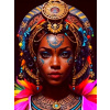 DIAMANTOVÁ MOZAIKA ŽENA PORTÉT AFRIČANKY S TETOVANÍM 30X40CM 2000172 DIAMANTOVÁ MOZAIKA ŽENA PORTÉT AFRIČANKY S TETOVANÍM 30X40CM 2000172