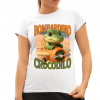 Baby Bombardino Crocodilo - Italian Brainrot - krokodíl bombardér - dámske tričko s potlačou - Koszulkowy | XL | Biela | Dámske - super slim Baby Bombardino Crocodilo - Italian Brainrot - krokodíl bombardér - dámske tričko s potlačou - Koszulkowy | XL | Biela | Dámske - super slim