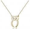 Olivie Stříbrný náhrdelník ZLATÁ SOVA 9417 Ag 925; ≤2,3 g. Olivie Stříbrný náhrdelník ZLATÁ SOVA 9417 Ag 925; ≤2,3 g.