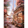 Diamantový obraz Kvetinová ulička v Paríži Diamantový obraz Kvetinová ulička v Paríži