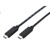 C-TECH CB-USB32-20B USB 3.2, Type-C (CM/CM), PD 100W, 20Gbps, 2m, černý C-TECH CB-USB32-20B USB 3.2, Type-C (CM/CM), PD 100W, 20Gbps, 2m, černý