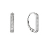 Strieborné visiace náušnice dlhý obdĺžnik 11657.1 Strieborné visiace náušnice dlhý obdĺžnik 11657.1