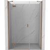 Mexen Mist-H sprchové dvere otočné ľavé 125 cm, transparentné, brúsená meď - 8A5-125-001-65-00-L Mexen Mist-H sprchové dvere otočné ľavé 125 cm, transparentné, brúsená meď - 8A5-125-001-65-00-L