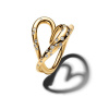 Pozlátený prsteň PANDORA Essence Srdce organického tvaru so zirkónmi 6 164675C01-60 Pozlátený prsteň PANDORA Essence Srdce organického tvaru so zirkónmi 6 164675C01-60