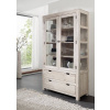 Bighome - WHITE WOOD Vitrína 200x110 cm, akácia Bighome - WHITE WOOD Vitrína 200x110 cm, akácia