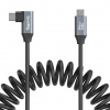 SmallRig USB-C Straight to USB-C Angled Coiled Data Cable 4792 SmallRig USB-C Straight to USB-C Angled Coiled Data Cable 4792