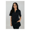 Dámska farebná zdravotnícka blúzka s elastanom M-323X, čierna (Zdravotnícke oblečenie) Dámska farebná zdravotnícka blúzka s elastanom M-323X, čierna (Zdravotnícke oblečenie)