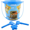 Pískový set kyblík 15cm s formičkou a 2 nástroji Pirát sada na písek 4ks Pískový set kyblík 15cm s formičkou a 2 nástroji Pirát sada na písek 4ks