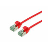 U/FTP Patchkábel TPE 0.5m cat.6a, červený, slim, Cu, Flex Cable, Roline Recycled Material U/FTP Patchkábel TPE 0.5m cat.6a, červený, slim, Cu, Flex Cable, Roline Recycled Material