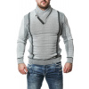 Pánsky sveter CIPO & BAXX CP227 GREY Farba: Sivá, Konfekčná veľkosť: XL Pánsky sveter CIPO & BAXX CP227 GREY Farba: Sivá, Konfekčná veľkosť: XL