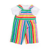 Bigjigs Toys Pruhované nohavice s trakmi a biele tričko pre bábiku 28 cm Bigjigs Toys Bigjigs Toys Pruhované nohavice s trakmi a biele tričko pre bábiku 28 cm Bigjigs Toys