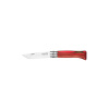 Opinel Laminovaná breza N°08 Fínska breza 8,5 cm, červená, 002390 Opinel Laminovaná breza N°08 Fínska breza 8,5 cm, červená, 002390