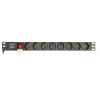 Gembird PDU 8 zásuvek, C14, 1U, 10 A, 3m Gembird PDU 8 zásuvek, C14, 1U, 10 A, 3m