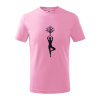 Yoga strom - Tričko detské bavlnené - 134 cm/8 rokov ( Ružová ) Yoga strom - Tričko detské bavlnené - 134 cm/8 rokov ( Ružová )