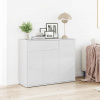 zahrada-XL Komoda, lesklá biela 88x30x70 cm, kompozitné drevo 800681 zahrada-XL Komoda, lesklá biela 88x30x70 cm, kompozitné drevo 800681