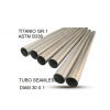 GPR Titanium seamless Gr.1 TUBE AISI Tig GPR TU.T.1 Brushed Stainless steel L.100cm D.30mm x 1mm GPR Titanium seamless Gr.1 TUBE AISI Tig GPR TU.T.1 Brushed Stainless steel L.100cm D.30mm x 1mm