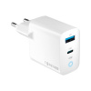 Forever 45W GaN PD QC rýchla nabíjačka 1x USB-C 1x USB biela (TC-06-45AC) Forever 45W GaN PD QC rýchla nabíjačka 1x USB-C 1x USB biela (TC-06-45AC)