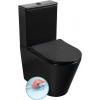 Sapho PACO RIMLESS WC-kombi, spodný/zadný odpad, čierna PC1012WRB Sapho PACO RIMLESS WC-kombi, spodný/zadný odpad, čierna PC1012WRB